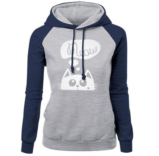 Cat Meow Hoodie with a Collar