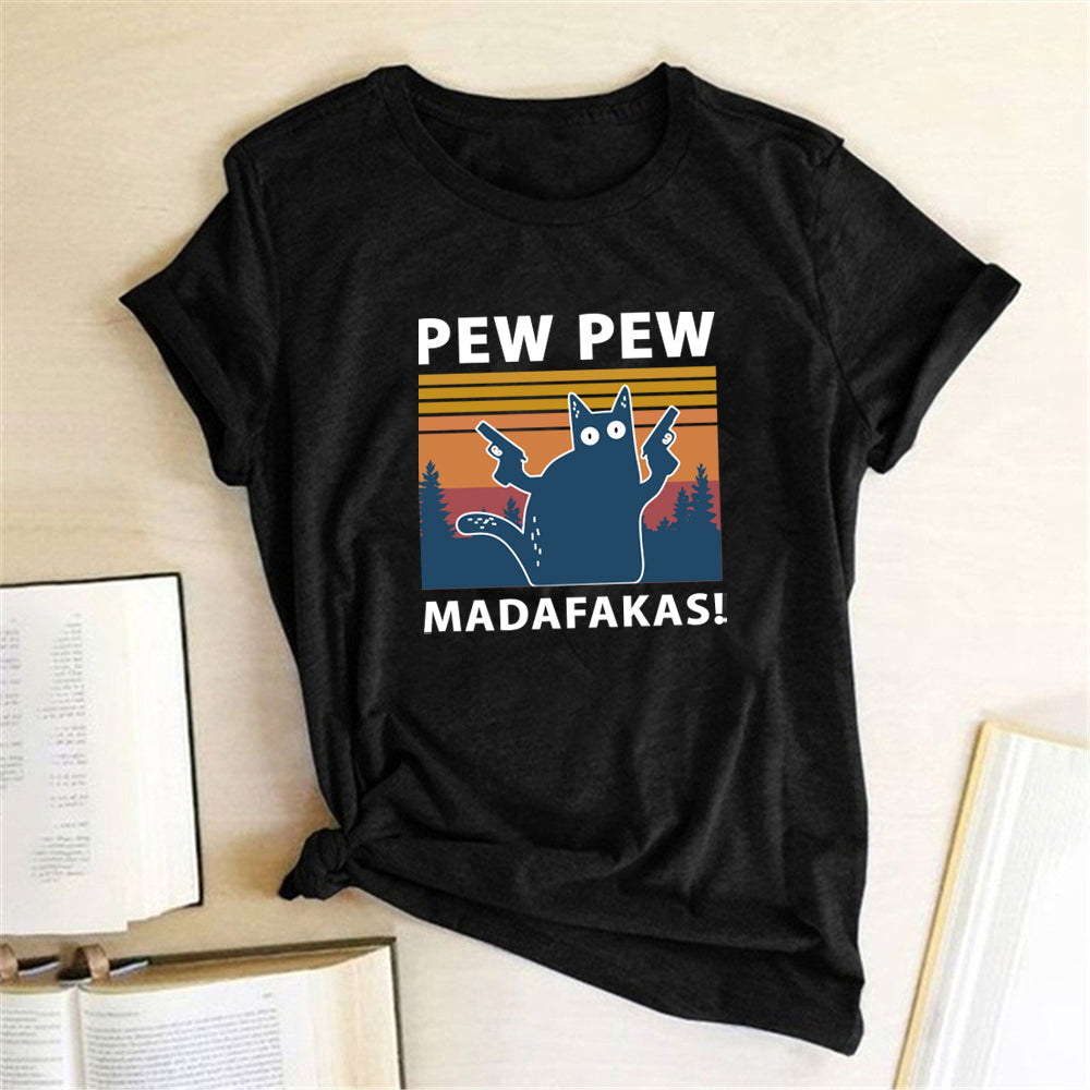 Short Sleeve Pew Maddakas T-Shirt European Size Top