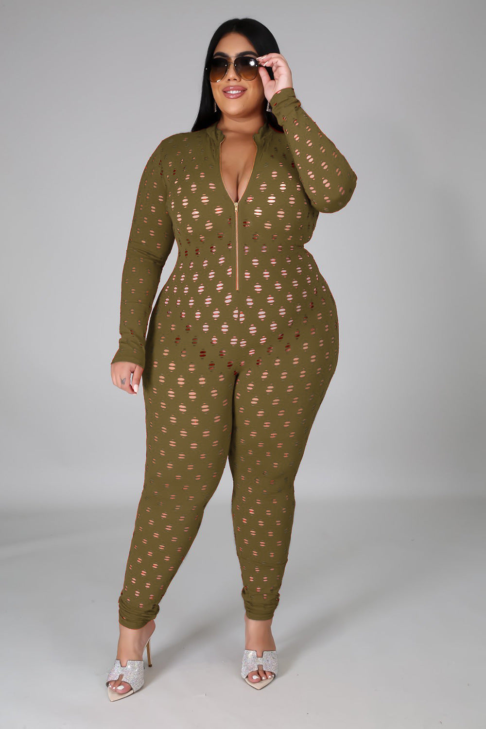 Sexy plus size one piece