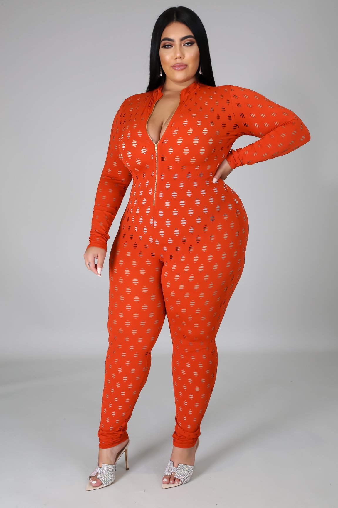 Sexy plus size one piece