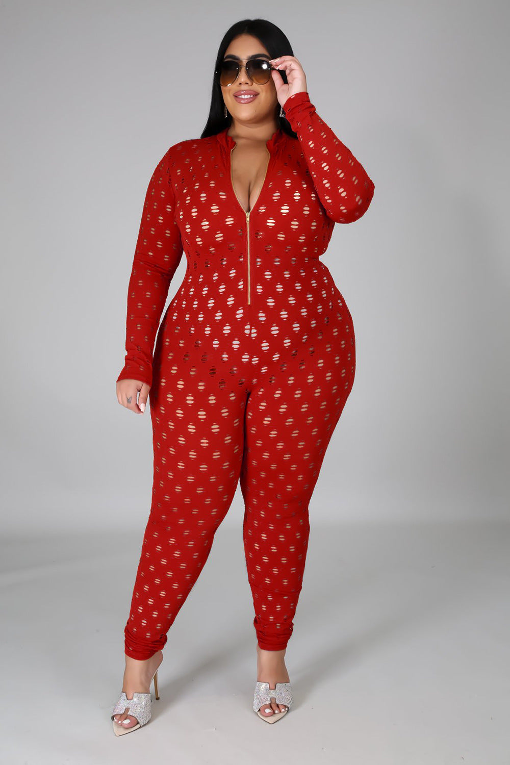 Sexy plus size one piece